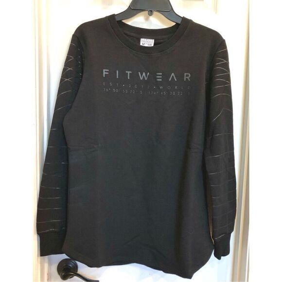 FITWEAR FASHION - NWT L Sz M+ (12) Long Sleeve Slouch Top (Fleece Lined) - Picture 4 of 16